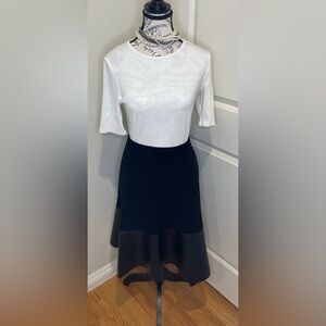 Sioni Black Trumpet Skirt Ruffled XL